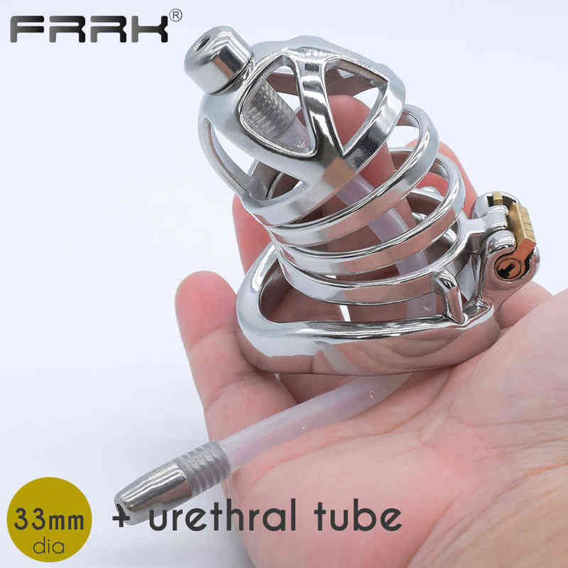 

NXY Chastity Device Frrk Belt Male Bondage Steel Cock Cage Men's Penis Ring Urethral Toys for Adult Games Sexual Shop Bdsm Products 0104