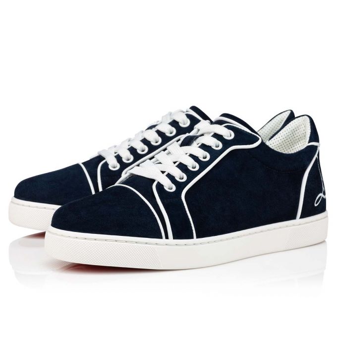 

Brand design mens casual shoes Fun Vieira red Sole sneakers platform orlato spiked low top sneaker junior men's genuine leather back letter outdoor trainers