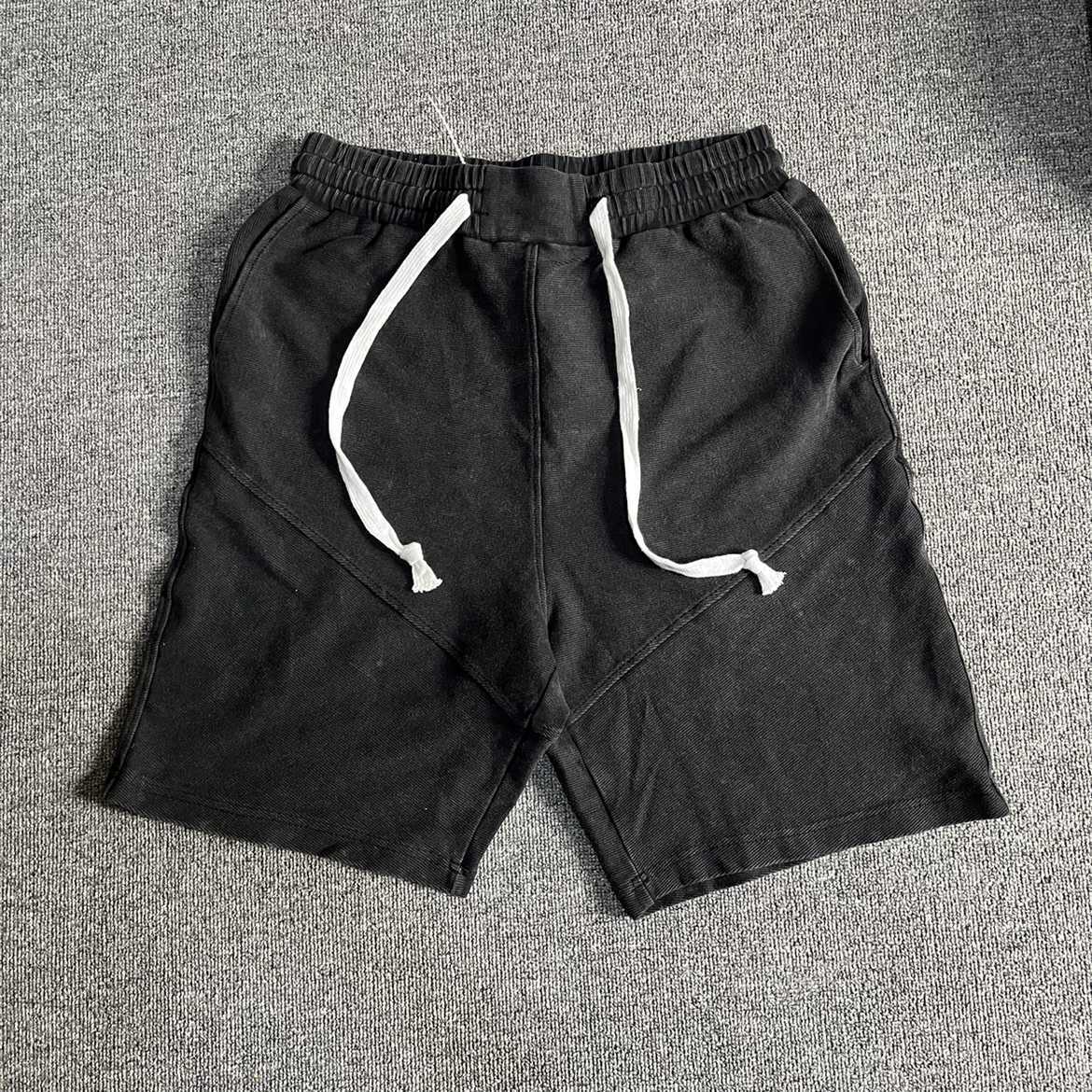 

Men' Shorts Vibe wasteland style shorts loose thread stitching contrast color high street washing old leisure wide leg five point hot pants, Picture color