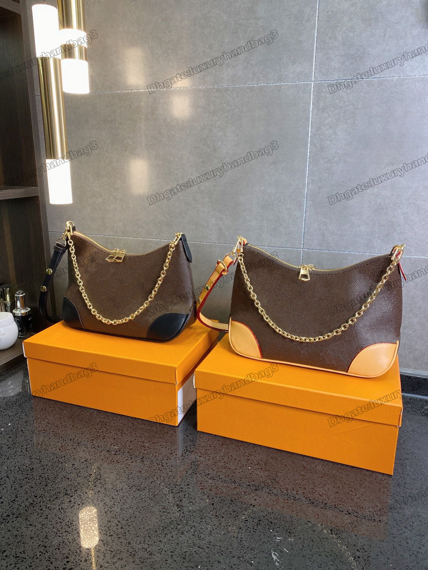 

Boulogne Ladies Fashion Casual Designe Luxury Crossbody Shoulder Bags Chain Bag TOP M45831 M45832 Handbag Wallet Coin Purse Key Pouch