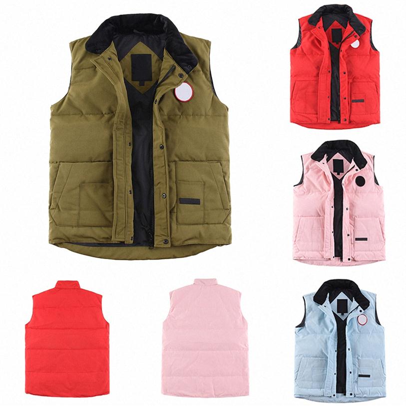 Vestes pour femmes canadien canada vers le bas Vest des hommes d'oie veste parkas de veste chaude canadienne Vêtements d'hiver avec broderie cart