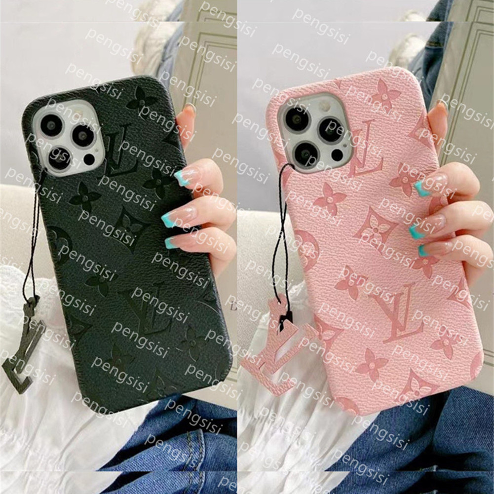 

Top Designer Leather Phone Cases For iPhone 13 Pro Max 12 Mini 11 Xs XR X 8 7 Plus Fashion Print Back Cover Luxury Mobile Shell CellPhone Case With box, #4- yellow flowers l