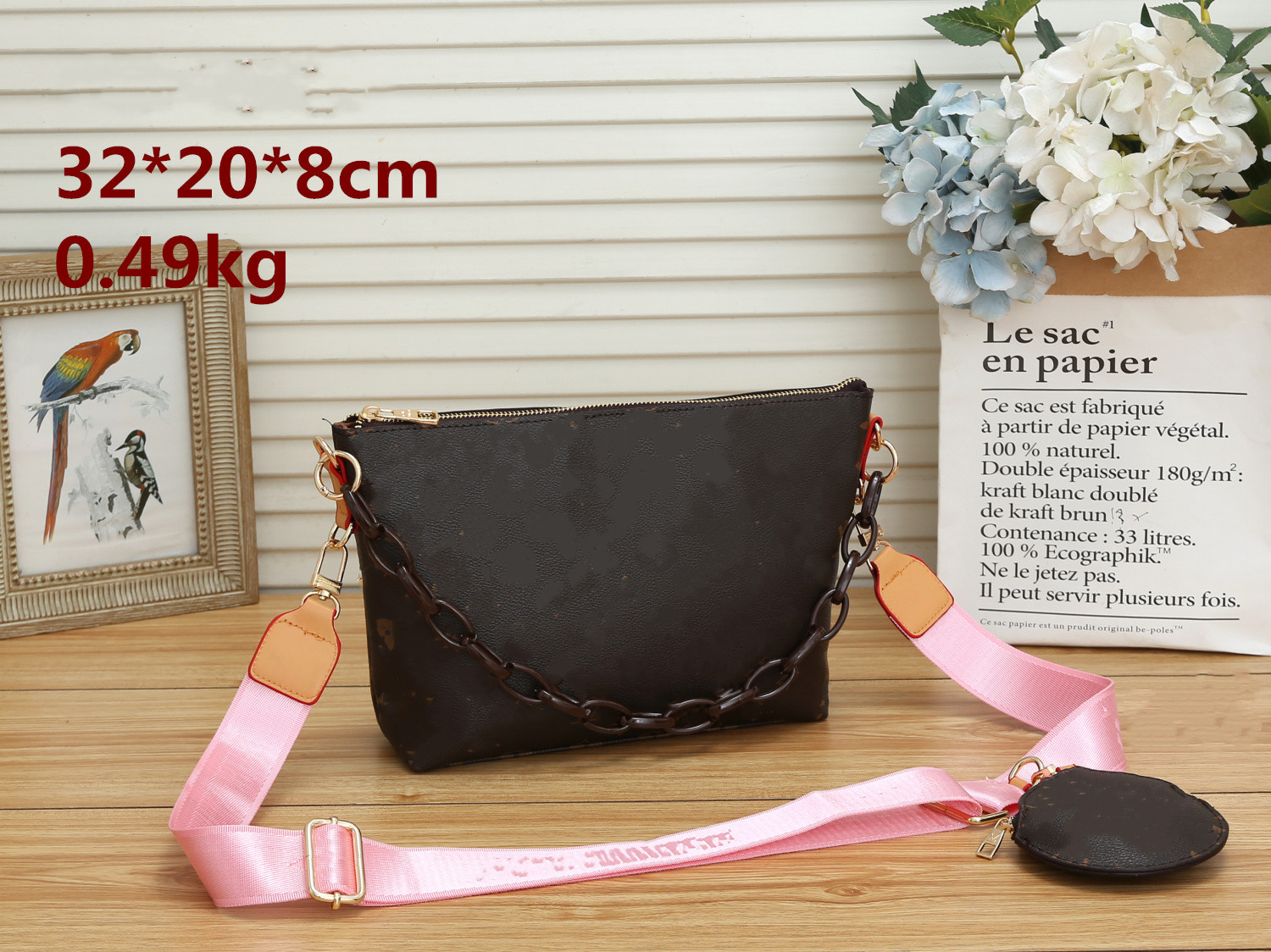 

designers Totes Hobos Shoulder Handbags Bags Purse Monograms women luxury Chain dumpling Satchel Crossbody Messenger Purse Vintage Backpack Classic Brown Flower, You can look more picture