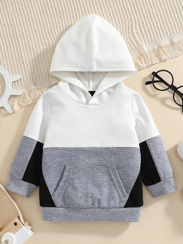 

Baby Cut And Sew Kangaroo Pocket Hoodie SHE, Multicolor