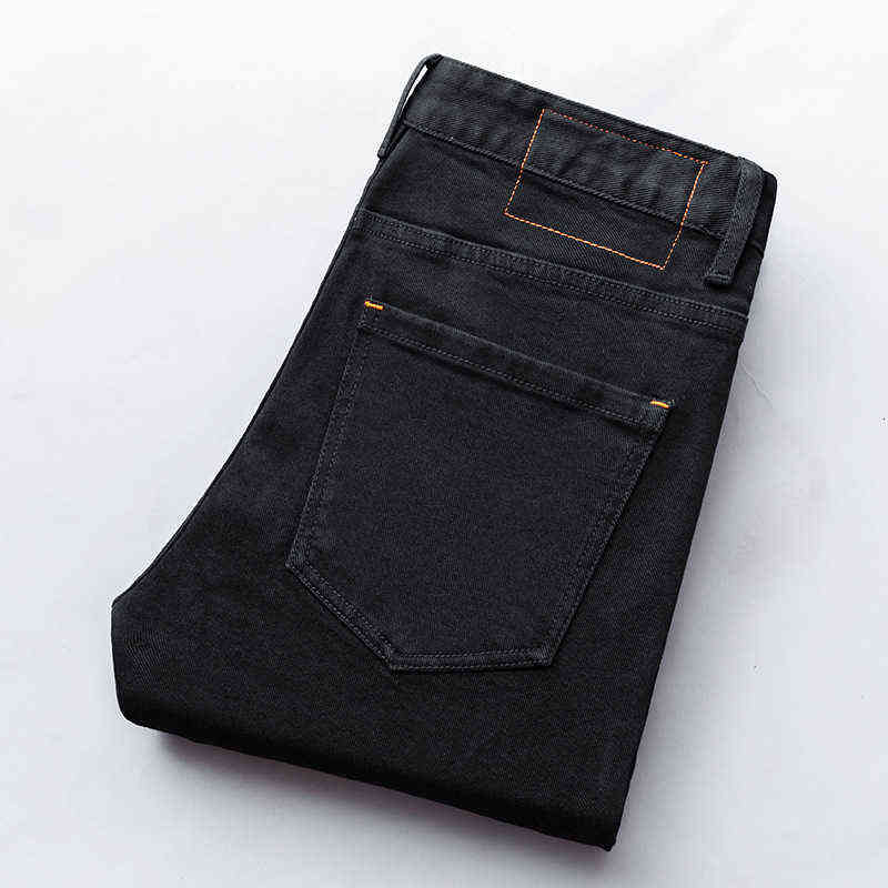 Black Slim Jeans Men's Autumn and Winter High-quality Fashion Brand Youth Leisure Long Pants Versatile Live Broadcast