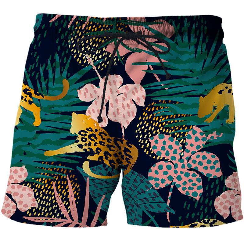 

Men's Shorts Leopard Under Bustling Leaves 3D Print Men Beach Tops SwimShorts Briefs Swimsuits Trunks Sea Short Fashion Sports Clothin, Cbdk-2058