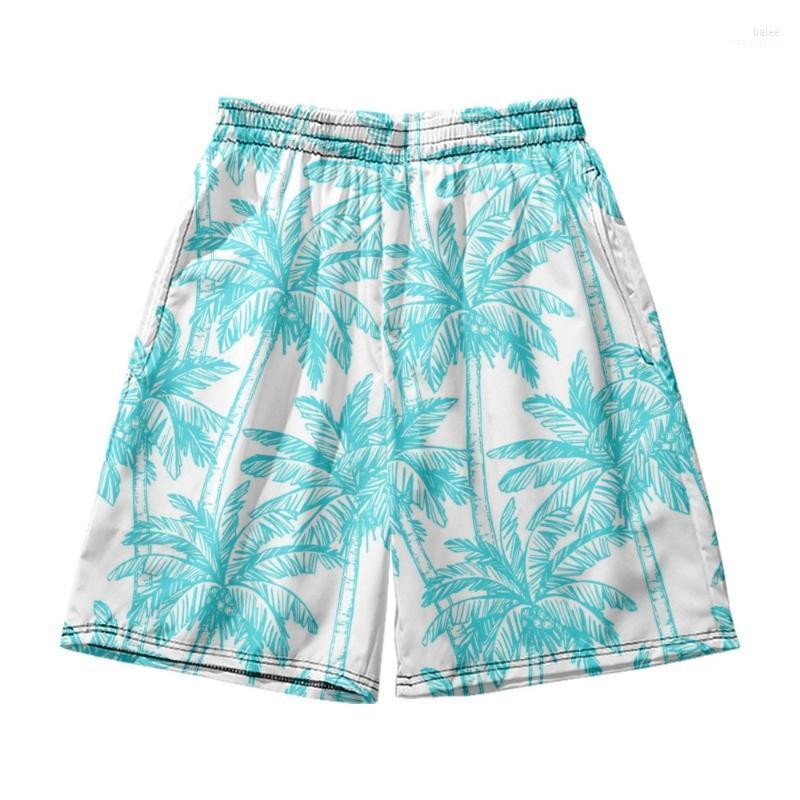 

Men's Shorts Coconut Tree Men's Loose Beach Style Summer 3D Cool Pants Casual PolyesterMen's, 3m04