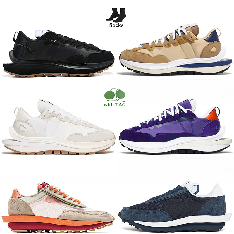 

Fashion Women Mens Vaporwaffle LDWaffle Running Shoes With Socks Waffle Pegasus Triple Black Sesame Blue Void Sail Gum Dark Iris CLOT Kiss of Death Trainers Sneakers, B14 36-45-2