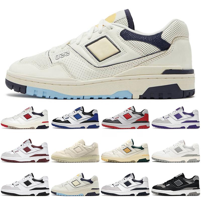 

wholesale 550 mens running shoes 550s UNC Clean White Oak Leaf Green Navy Sky Blue Varsity Gold Syracuse Purple men women outdoor sports trainers sneakers, Box
