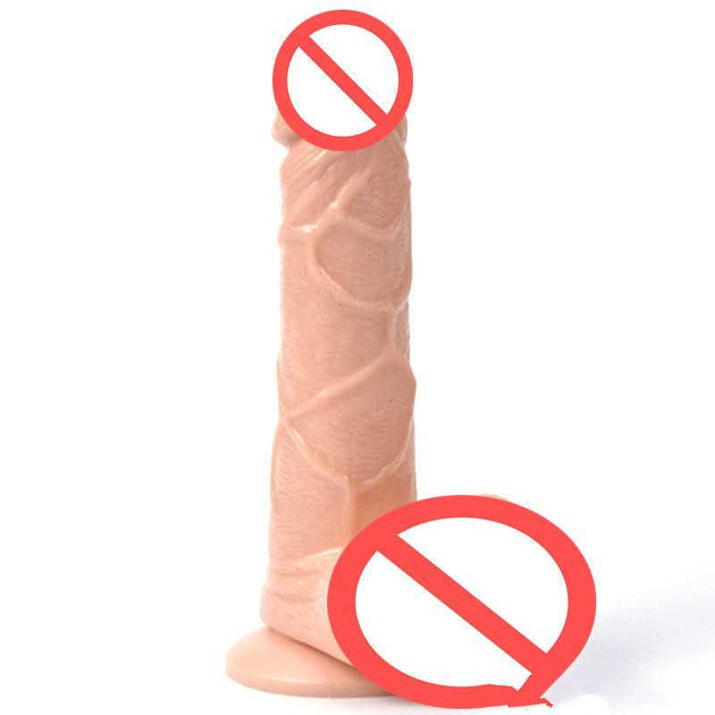 

2022 adultshop Size Flesh Color Realistic Dildo Flexible Penis Whith Strong Suction Cup Dildos Cock Adult Sex Products Sex Toys For WomenAllow wholesale