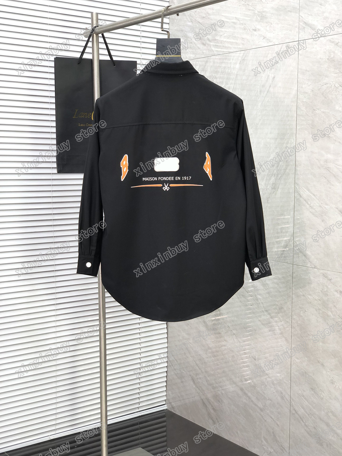 

22ss Men Women Designers Jackets Paris scissors letter Cotton fabric Man Lapel Neck Streetwear orange black M-2XL