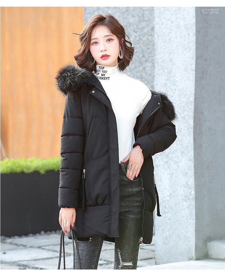 

Women's Down & Parkas Long Cotton Jacket Women For Elegant Coats Winter 2022 Fashion Fur Collar Casual Chinese Style Jackets Y305 Guin22, 01
