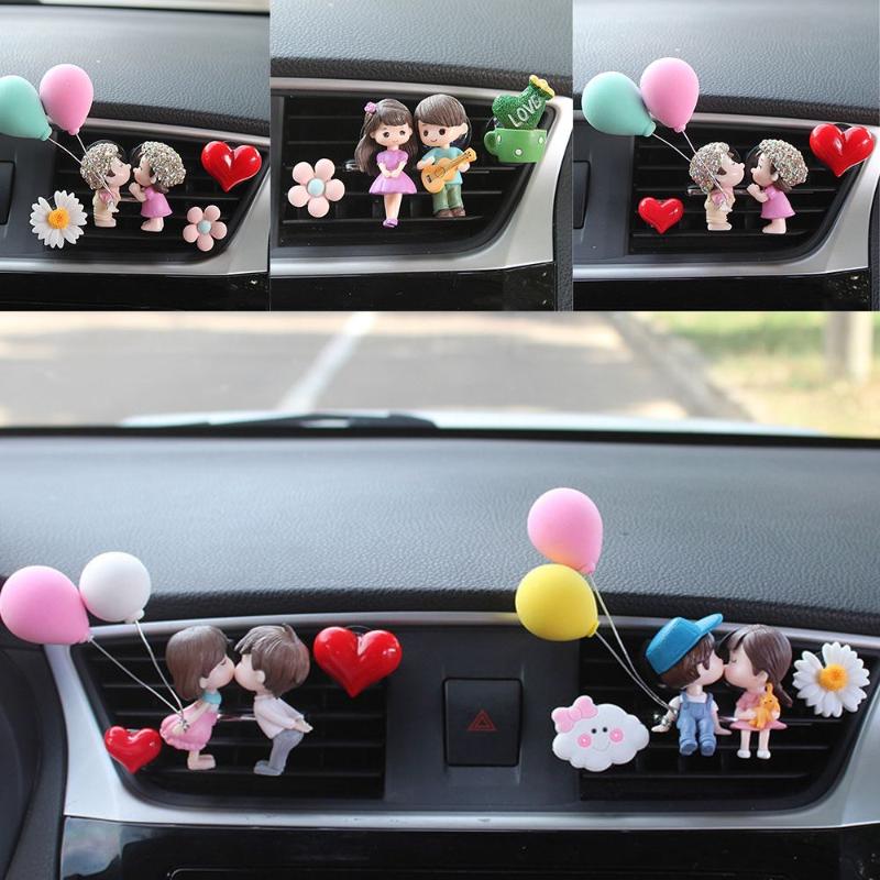 

Interior Decorations Accessories Lovely Couple Girl Boy Freshener Scent Aromas Diffuser Essential Oil Perfume ClipInterior