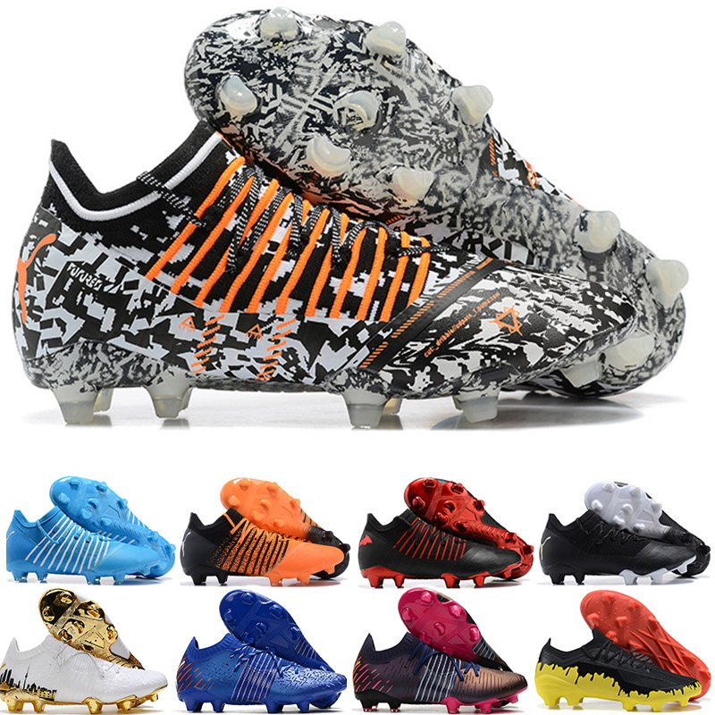 

Mens high ankle football boots creativity future Z 1.3 instinct FG firm ground cleats mens neymar combat soccer shoes outdoor limited edition botas de futbol, With box