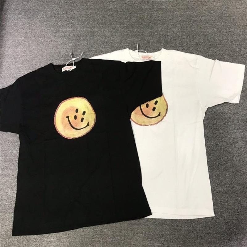 

Men' T-Shirts 2022ss Annual Ring Wood Grain Printing KAPITAL Men Women T Shirts Tee Tops Clothing Harajuku