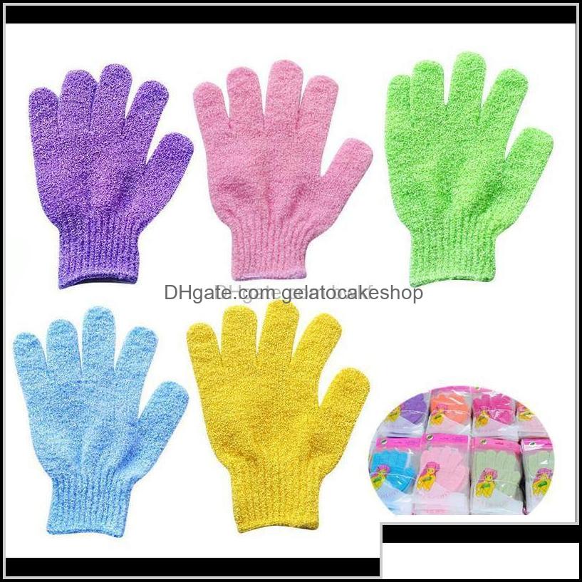 

Bath Brushes, Sponges & Scrubbers Bathroom Accessories Home Garden Aessories Drop Delivery 2021 Exfoliating Moisturizing Gloves Shower Mitt