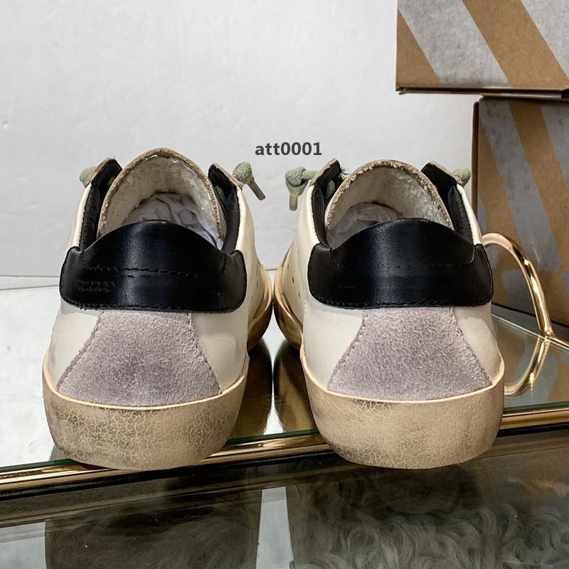 

2022 Korean Deluxe Brand Sneakers Sequin Classic White Do-old Dirty Shoes Designer Superstar Man Women Cas Sneaker''Golden''Gooses'' CeF, 1#