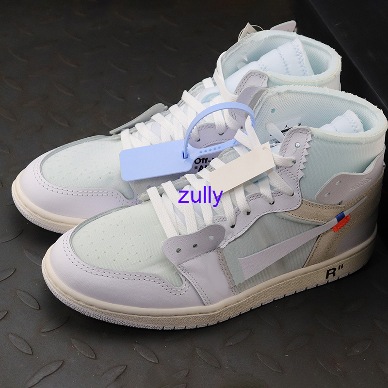 

10 days Delivered Top Quality Jumpman 1 1s High Basketball Shoe Luxury designer Men Women Chicago Fashion classic white running Shoes The Sp, #1