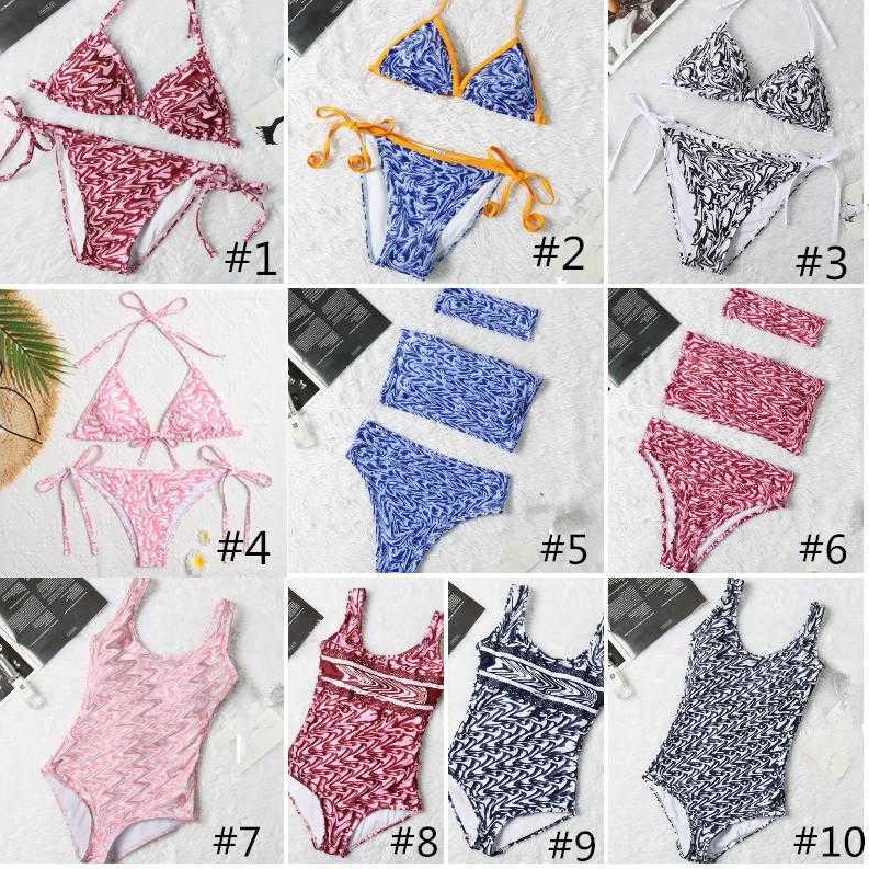 Fashion Mix 10 Styles Women Swimsuits Bikini set Multicolors Summer Time Beach Bathing suits Wind triangl Swimwear High Quality swimsuit sexy tho-image-763975524