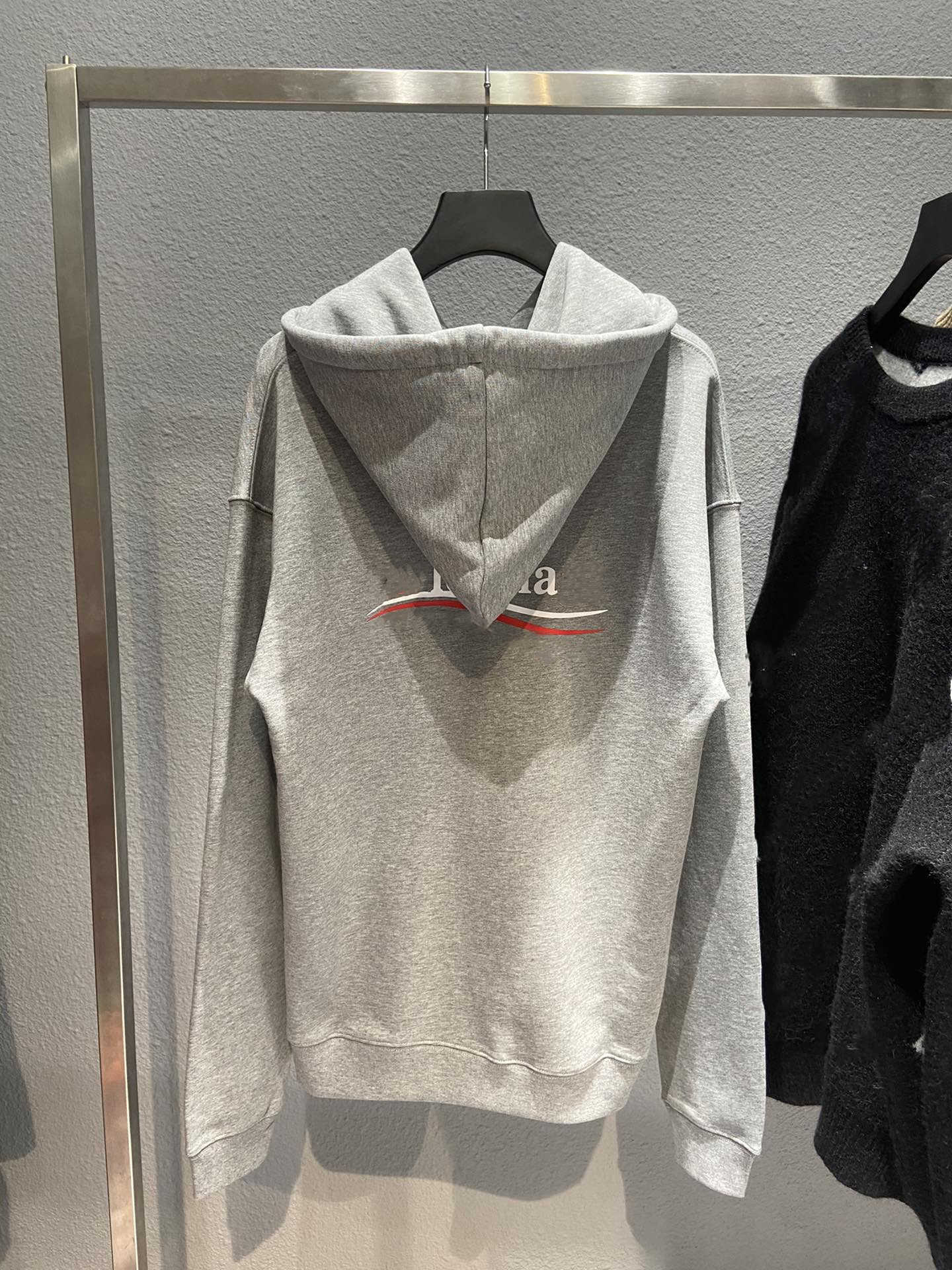 

Men's Hoodies Correct version 21 autumn winter new coke wave embroidery printing ins couple's Terry Hooded Fleece Sweater Hoodie E225, Flower gray