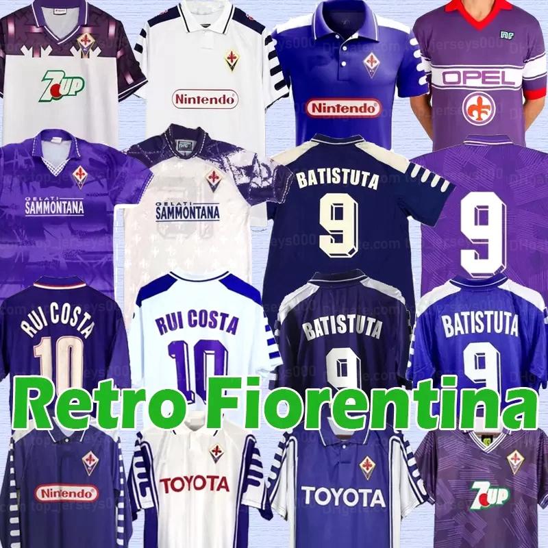 

Retro Soccer Jerseys Fiorentina 1999 1998 BATISTUTA 10 RUI COSTA 98 99 Home classic Football Shirt 2000 Camisas de Futebol 84 85 89 90 91 92 93 94 95 Florence jerseys 222, Green