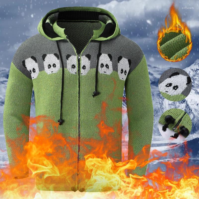 

Men' Hoodies & Sweatshirts Light Blue Hoodie Men' Autumn And Winter Coat Striped Retro Long-sleeved Trendy Warm Knitted Hooded Sweater, Black