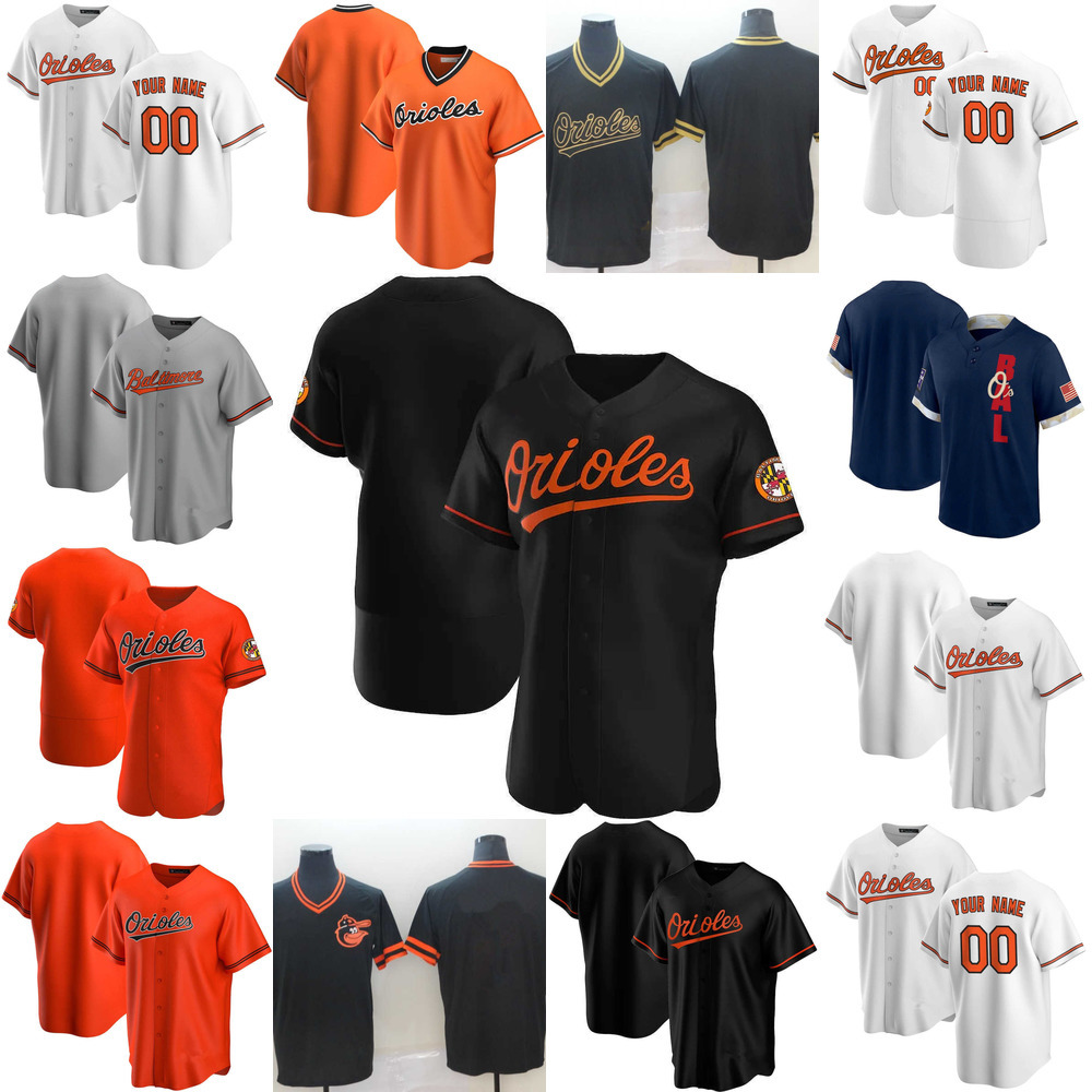 

2022 Baseball Jerseys Custom Jersey Baltimore''Orioles''Mens women Youth 8 Cal Ripken Jr. 16 Trey Mancini 19 Chris Davis 6 Ryan Mountcastle Baseball Jerseys, Color