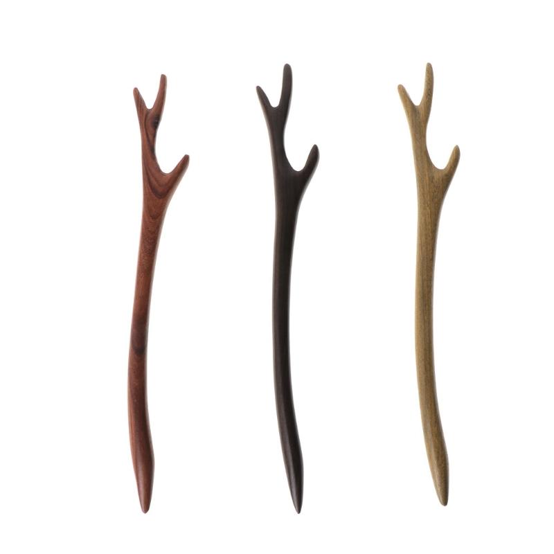 

Hair Clips & Barrettes Ebony Hairpin Chinese Style Retro Stick Antler Natural Wood Jewelry Vintage
