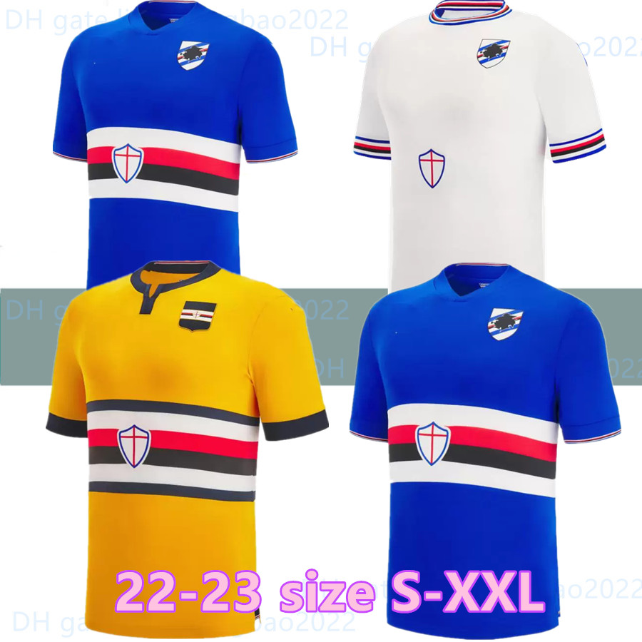 

22 23 Sampdoria soccer jersey home SESY THIRD 21 22 Murillo Linetty Jankto Yoshida Maroni Gabbiadini THAILAND football shirts, 22-23 home