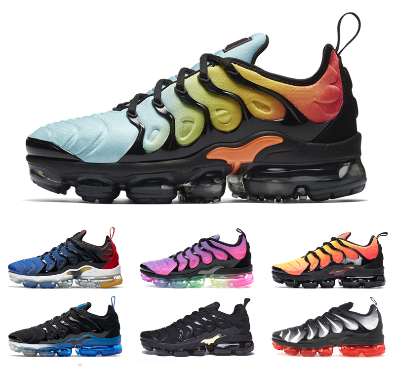 

TN Plus Trainers Running Shoes Triple Black White Breathable Cherry Royal Digital Camo Hyper Blue Men Sneakers Zebra Shark women Jogging, Color 1