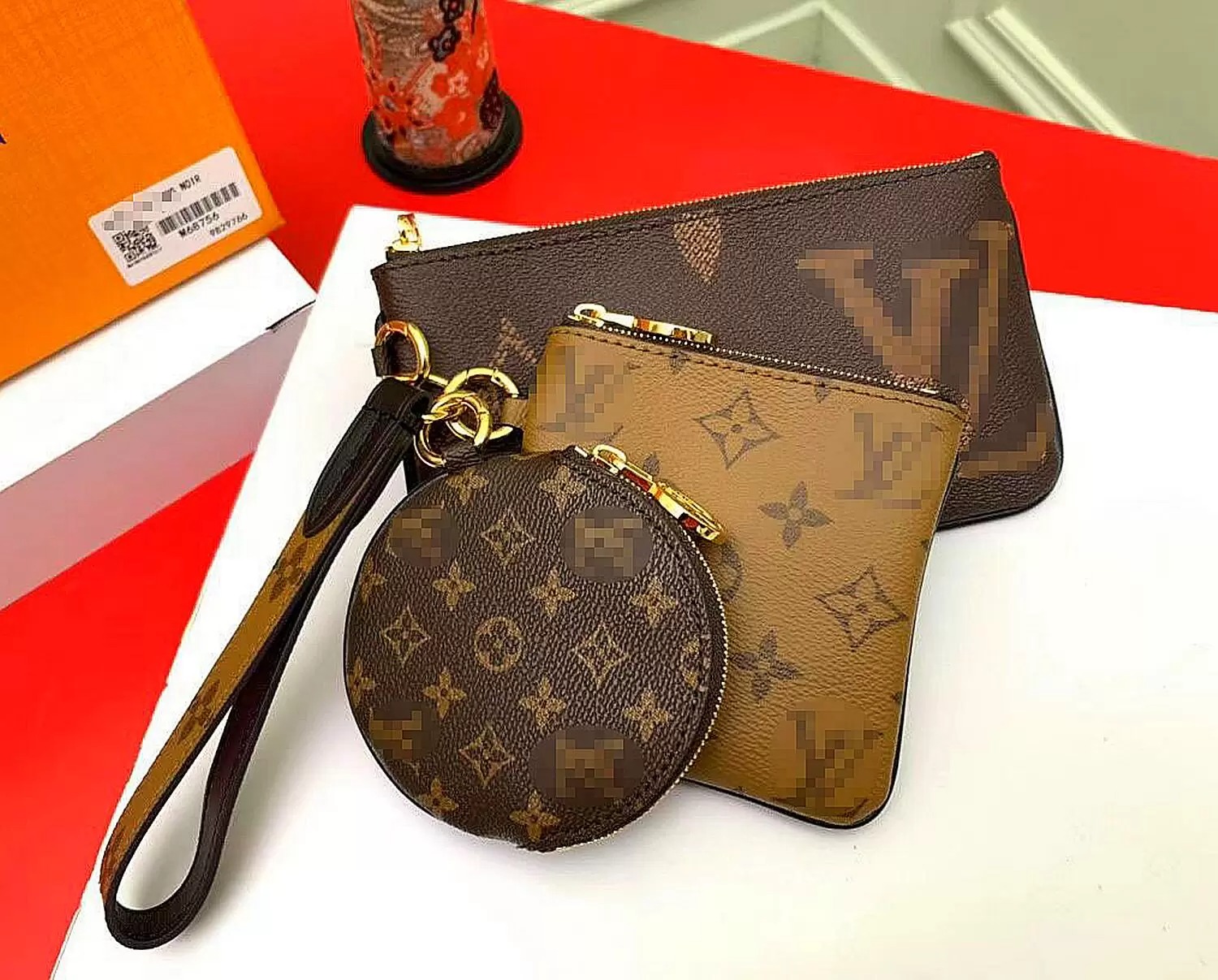 

Classic Style Designers hot Paris Sale 3 piece set bags women handbags purses tote bags Coin Purse three item wallet, Shipping(no send)