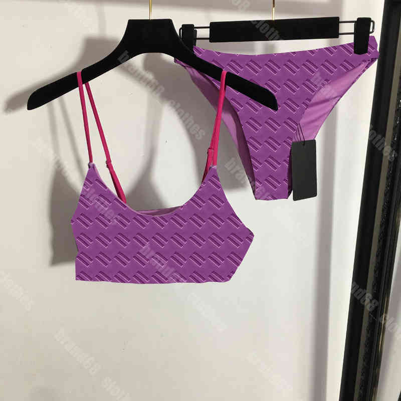 

Sexy women underwear Printed swimsuit Designer suspenders split bikini Gift chest pad bathing suit Fashion summer bikinis womens clothes a1