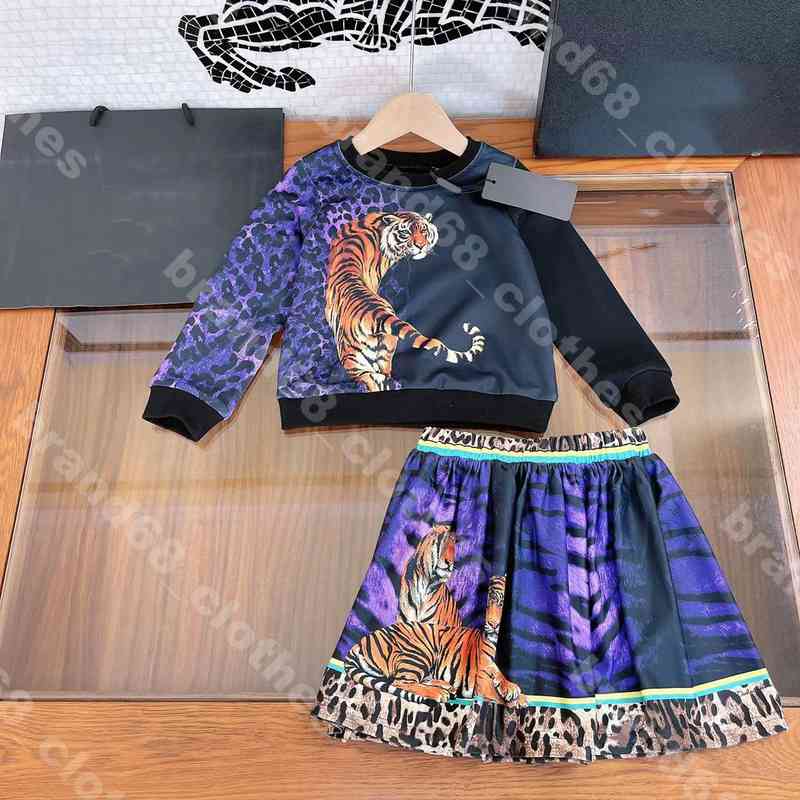 Children designer set sweaters sweaters pants luxury tracksuits print D..G brand logo autumn long sleeves leopard print sweater boys girls kids c