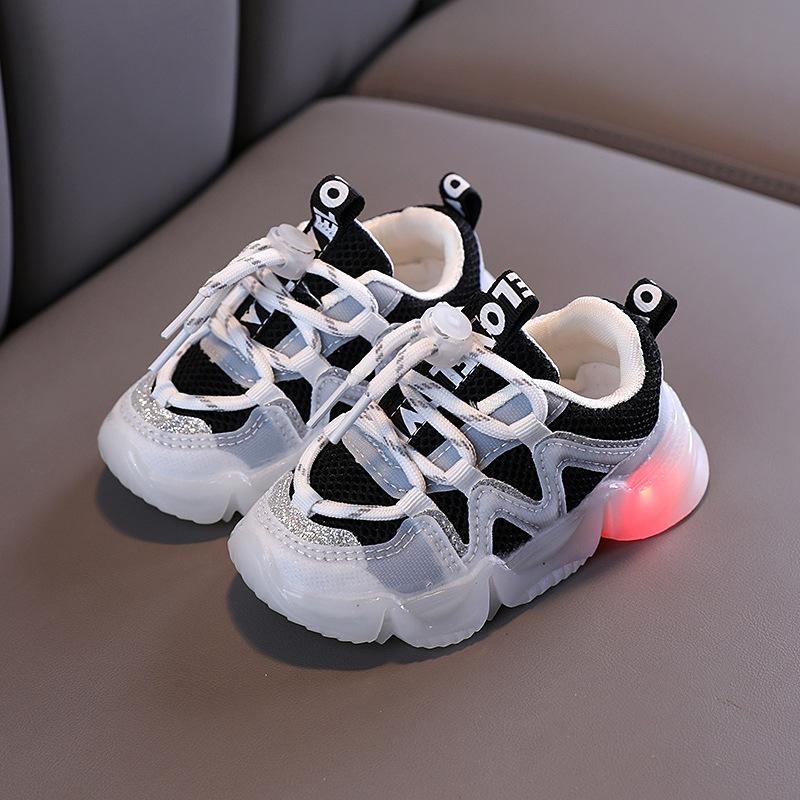 

Athletic & Outdoor Kids Sneakers Children Girls Boys Fashion Stitching Mesh Led Luminous Sports Run Shoes Sapato Infantil Light Up ShoesAthl, Color 3