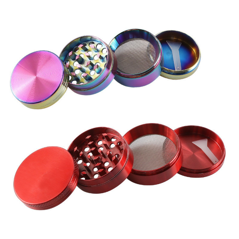 

zinc alloy grinders 40mm 50mm 55mm 63mm 4 parts smoke accessroy Tobacco Smoking Herb Grinder seven colors