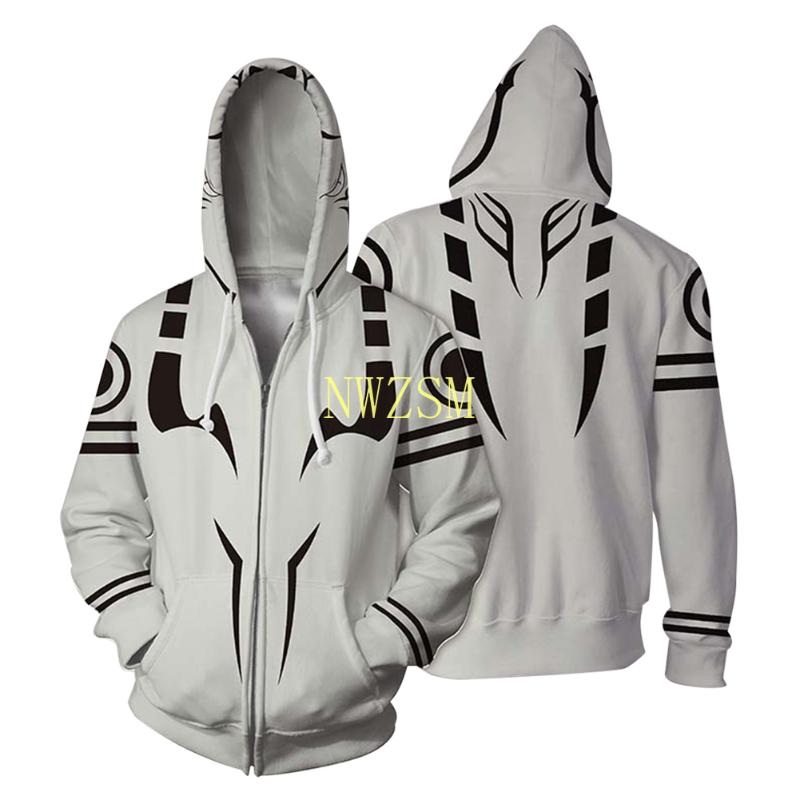 Sweats à capuche pour hommes Jujutsu Kaisen Sukuna Ryoume Cosplay Sweat à capuche imprimé 3D Pull Adulte Casual Streetwear Veste zippée C