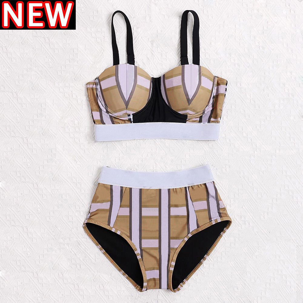 

Designer Swimwear Bikini Top Bikinis 2023 burbrerys New Womens Set Bur Sexy Clear Strap Shape Swimsuits Designers Ladies Bathing Suit Fashion Beach Clothes Summer C