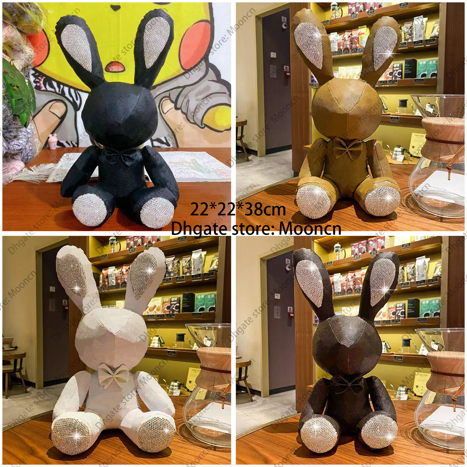 

Big Rabbit BAG CHARM Accessories Womens Designer Fashion Bags Name Tag Blooming Flowers Charm Luxury Brown Monogrammed Cotton Limited Edition
