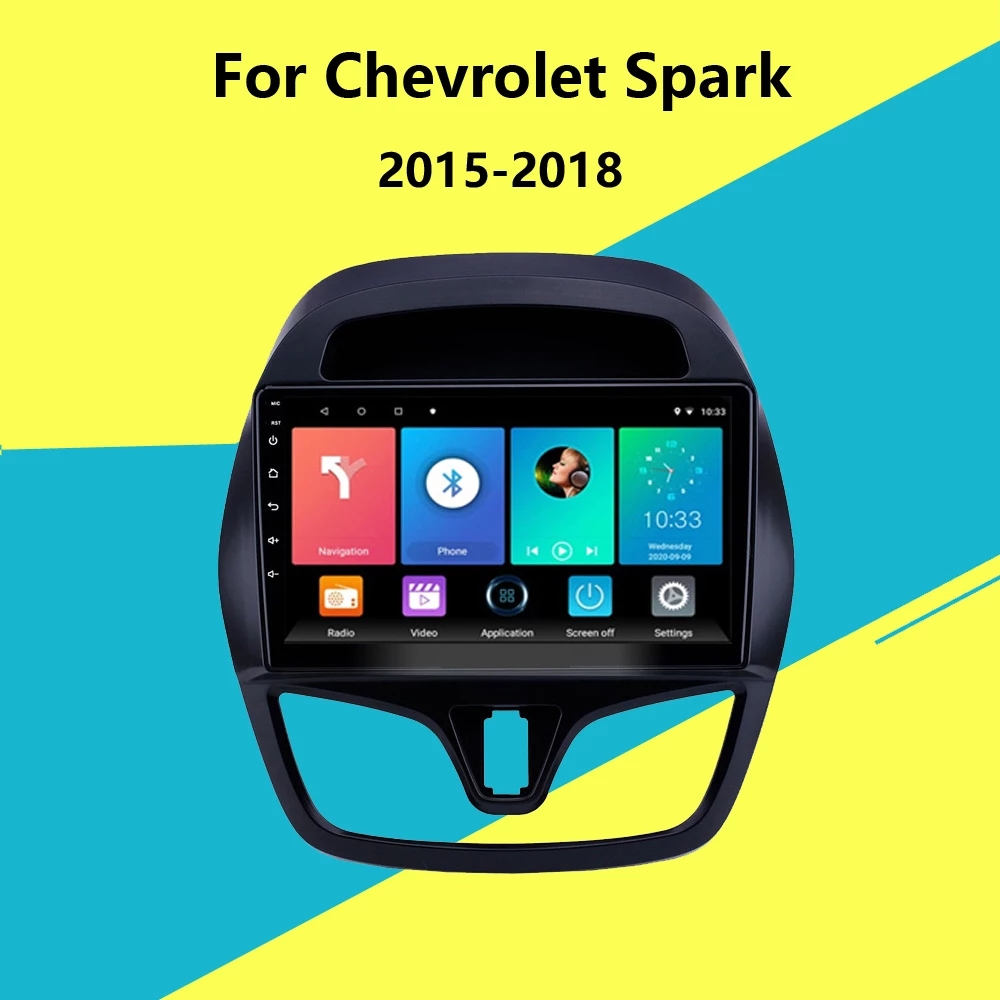 

9 Inch Car Video GPS Navigation Radio Android 10 for Chevrolet SPARK 2015-2018 Auto Stereo with Bluetooth Wifi