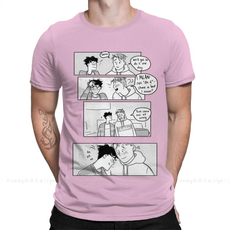 

Men' T-Shirts Fashion TShirt Design Heartstopper Cotton Shirt Men Unisex T-Shirt Oversize Adult Plus SizeMen, Black