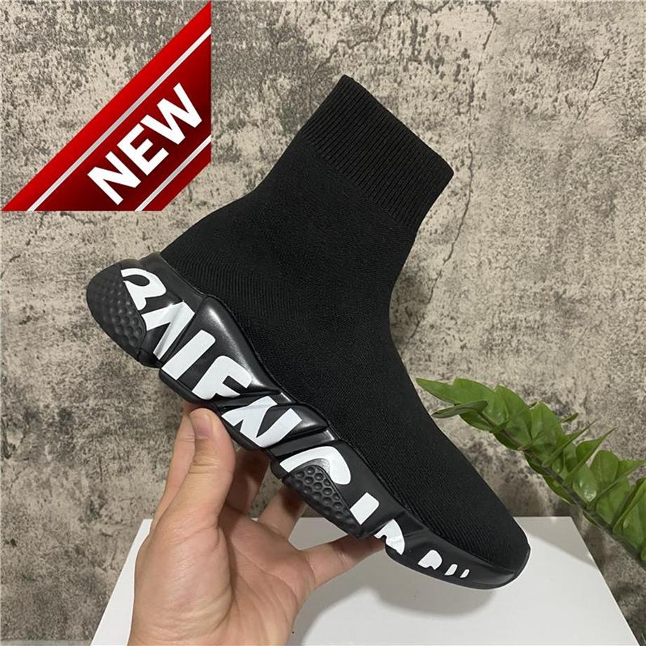 

2022 Speed Trainer Casual Shoes High Quality Luxury Women Men Leather Spend Platform Oversized Sole Sneakers White Black278q, #14