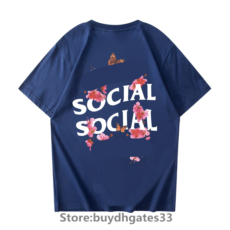 

Summer Couple T Shirt Fashion Rose Letter Print Street Brand Loose Designer Short-sleeved Top Ins Harajuku Popular Casual Men' And Women' T-shirt