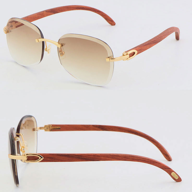 

Classic Metal Rimless Sunglasses Unisex Limited edition Good Quality Glasses Outdoors Driving Sun Glasses Designer Diamond cut Lens Mens Women Frame Size:61