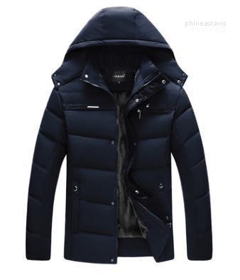 

Winter Wear Middle-aged Men's Cotton Clothes Father Clothing P-233 Phin22, Black