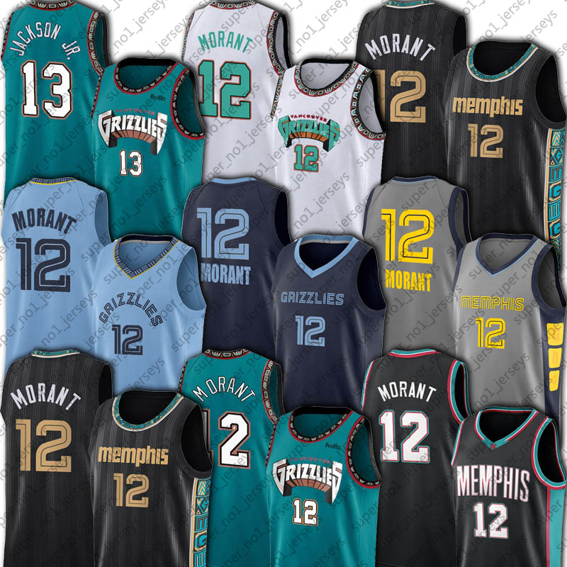 

12 Ja Morant Basketball Jersey Jaren 13 Jackson Jr Jerseys Memphi Murray State Grizzlie