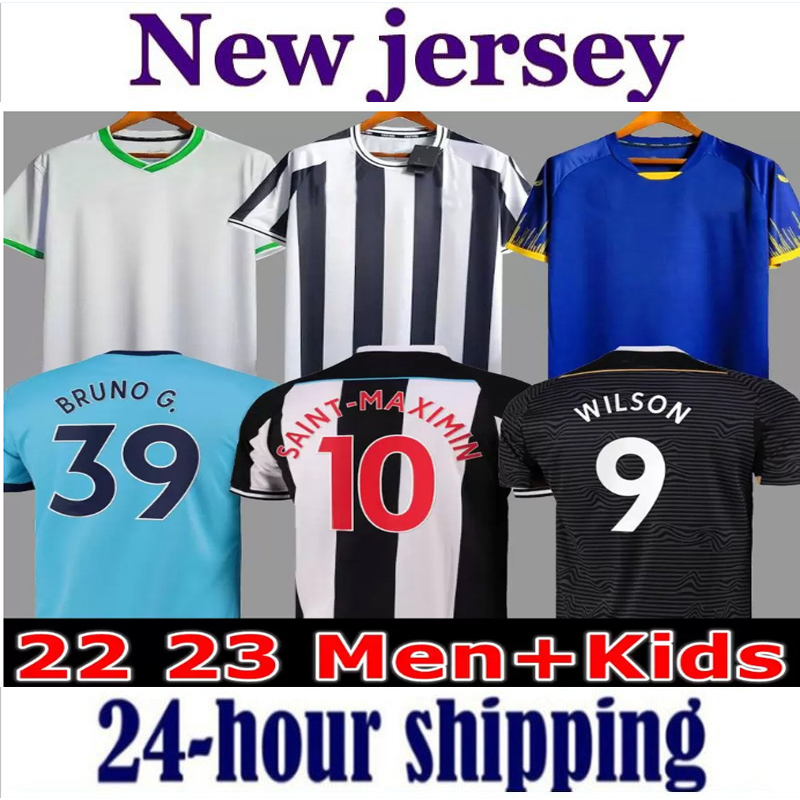 

Newcastle WILSON SAINT-MAXIMIN BRUNO G. 2021 2022 2023 Soccer Jersey Retro TRIPPIER MURPHY SHELVEY united 21 22 23 Football Shirt Kids Kit Shearer WOOD TARGETT home 3rd, 2223 away