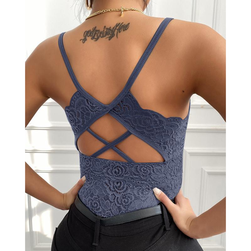 

Camisoles & Tanks Crop Too Women Sports Bras Cross Straps Cotton Striped Fitness Top Yoga Bra Push Up Running Workout TopCamisoles, Beige