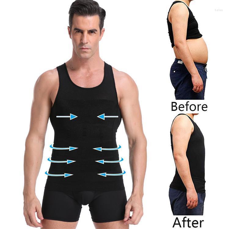 

Men's Body Shapers Men Shaper Vest Slimming Tummy Control Shapewear Trainer Corset Compression Sports Underwear Shirt Sleeveless TopsMen's