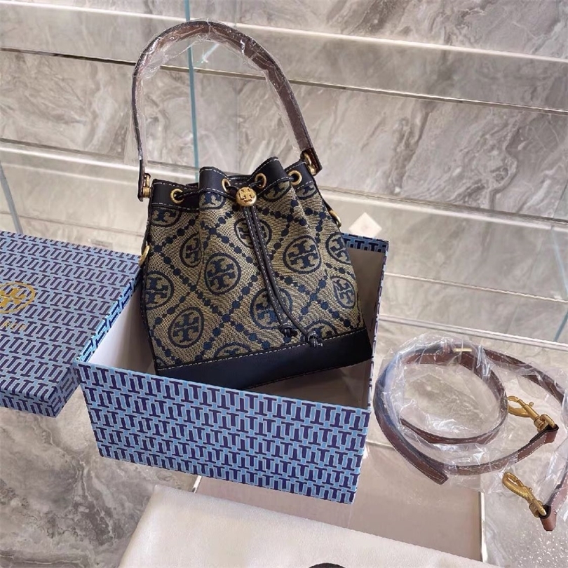 

Handbag women's bags can be customized and mixed batches Miller old drawstring blue flower portable bucket factory online sales, Old flowers with blue