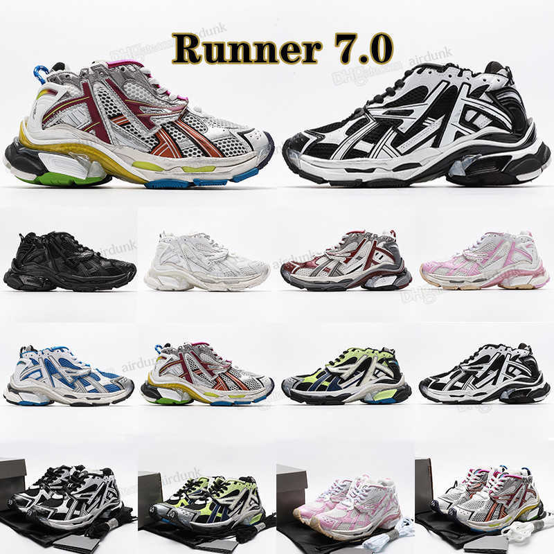 

Designers Women Men casual shoes Paris Runner 7.0 Transmit sense retro Trainers black white pink blue wine red Deconstruction sneakers, I need look other product